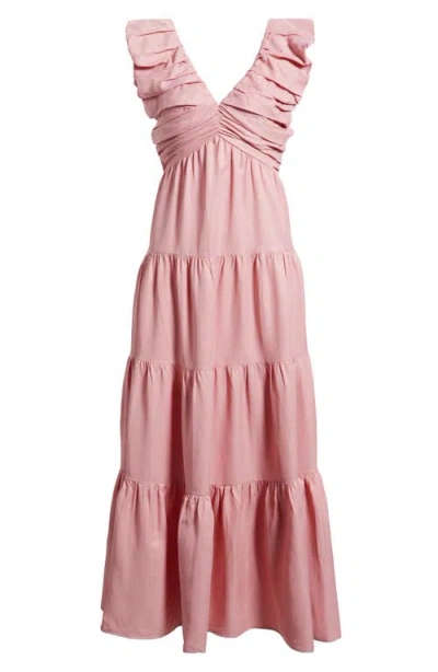 Chelsea28 Ruffle Maxi Dress In Pink