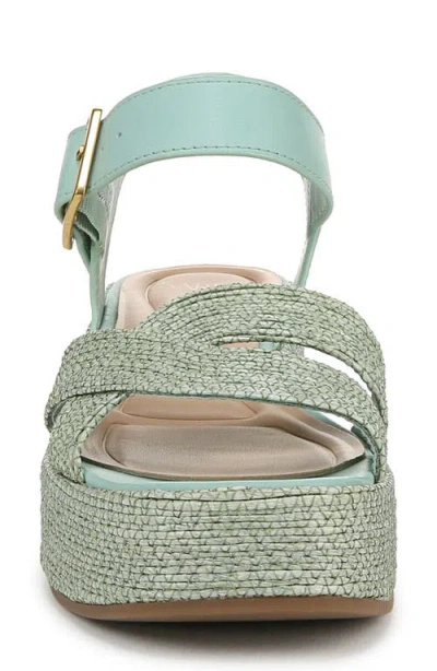 Sarto By Franco Sarto Tilly Ankle Strap Platform Wedge Sandal In Green