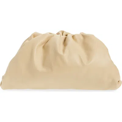 Bottega Veneta The Pouch Leather Clutch In Brown