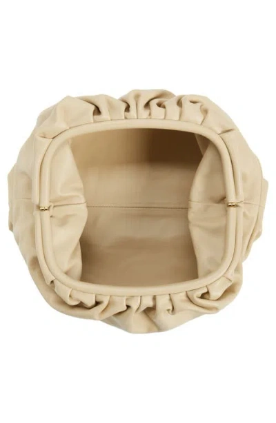 Bottega Veneta The Pouch Leather Clutch In Brown