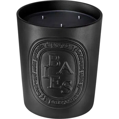 Diptyque 21.1 Oz. Baies 3-wick Candle In Black