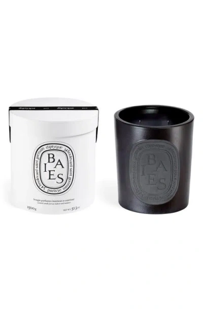 Diptyque 21.1 Oz. Baies 3-wick Candle In Black