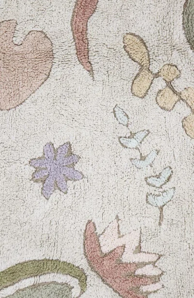 Lorena Canals Kids' Washable Play Rug & Plush Frog In Multi