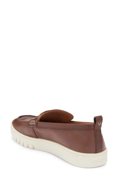 Vionic Chantel Penny Loafer Slip-on Sneaker In Brown