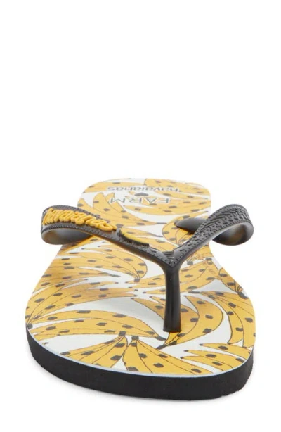 Havaianas X Farm Rio Bananica Flip Flop In Multi
