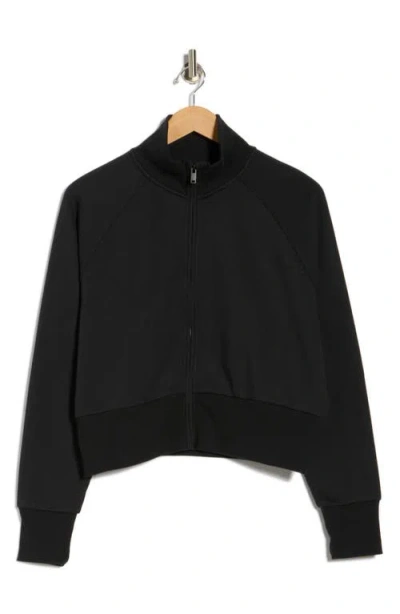 Z By Zella Feather Fleece Track Jacket In Black