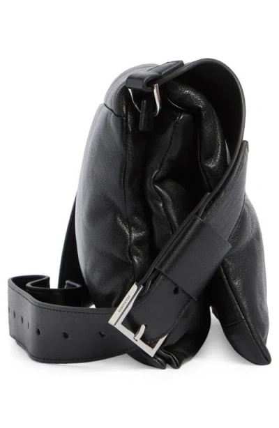 Allsaints Vittoria Quilted Leather Shoulder Bag In Black