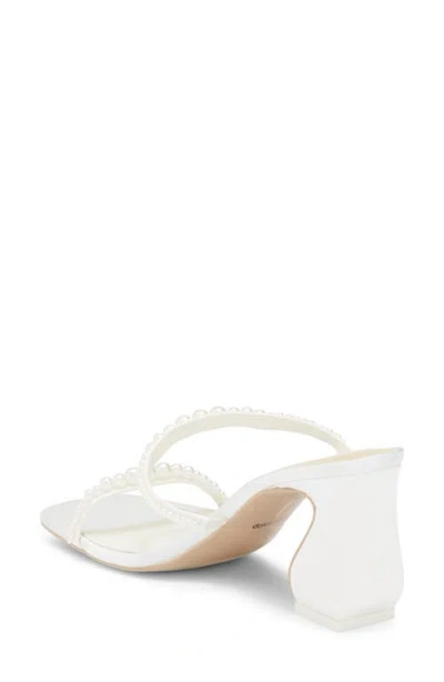 Dolce Vita Tynice Faux Pearl Sandal In White