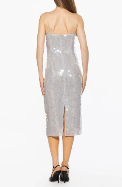 Alexia Admor Reese Sequin Sleeveless Dress In Gray