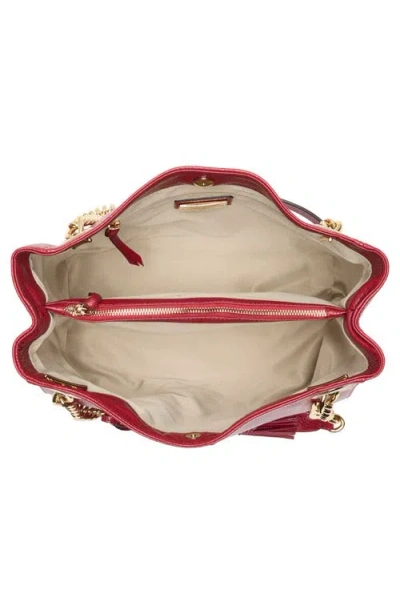 Valentino By Mario Valentino Luisa Rock Leather Tote Bag In Red