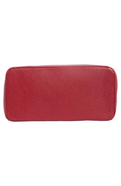 Valentino By Mario Valentino Luisa Rock Leather Tote Bag In Red