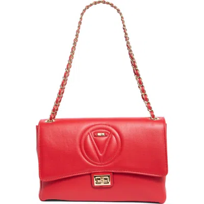 Valentino By Mario Valentino Posh Signature Shoulder Bag In Red