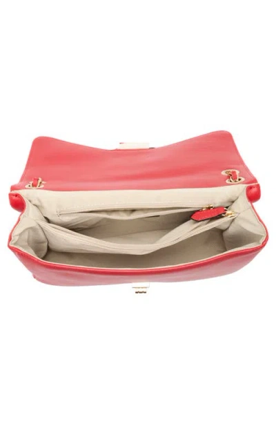 Valentino By Mario Valentino Posh Signature Shoulder Bag In Red