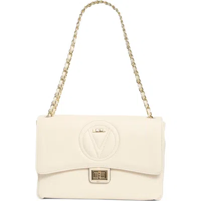 Valentino By Mario Valentino Posh Signature Shoulder Bag In White