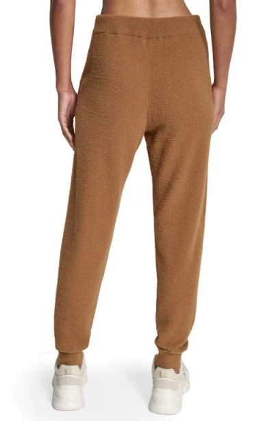 Dkny Women's Feather Yarn Tonal Jogger In Brown