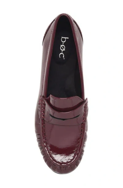 B O C By Børn Lyra Penny Loafer In Burgundy