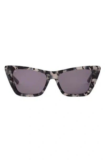 Sito Shades Wonderland 54mm Polarized Cat Eye Sunglasses In Black