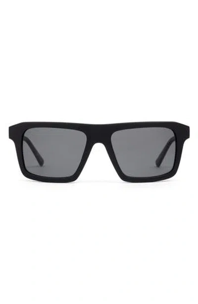 Sito Shades Gt 59mm Polarized Square Sunglasses In Black
