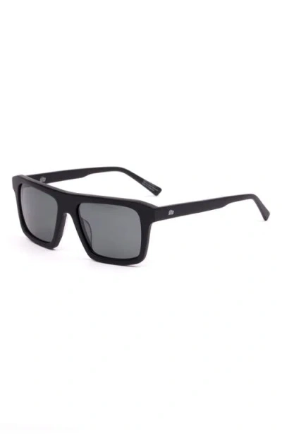 Sito Shades Gt 59mm Polarized Square Sunglasses In Black