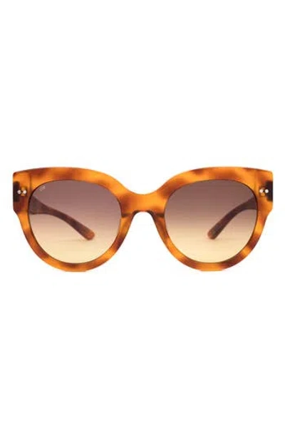 Sito Shades Good Life 54mm Gradient Round Sunglasses In Brown