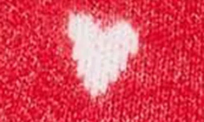 Blu Pepper Heart Peter Pan Collar Cardigan In Red