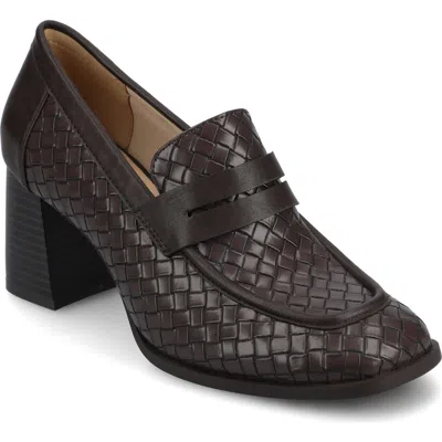 Journee Collection Malleah Loafer Pump In Brown