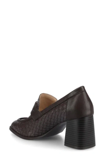 Journee Collection Malleah Loafer Pump In Brown