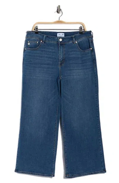 Seven7 High Waist Loose Sneaker Jeans In Blue