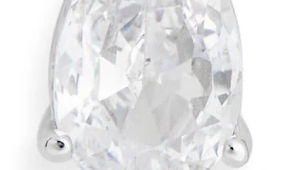 Nadri Spender Cubic Zirconia Linear Drop Earrings In Silver