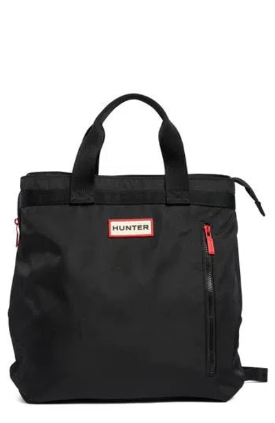 Hunter Hybrid Tote Backpack In Black