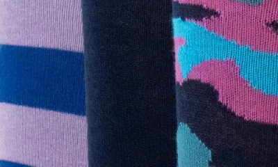 Lorenzo Uomo Assorted 3-pack Crew Socks In Multi