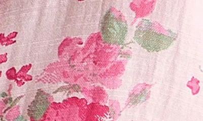 Lucky Brand Heart Print Button-up Shirt In Pink