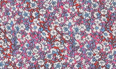 Citrus Flora Mesh Merrow Cover-up Dress In Purple