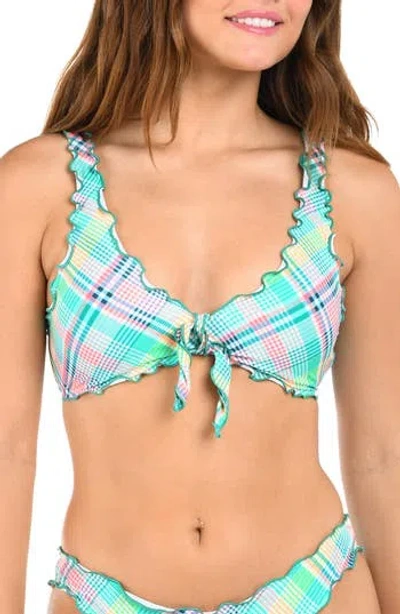 Citrus Schools Merrow Bralette Bikini Top In Blue