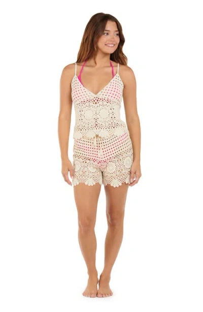 Citrus Crochet Cover-up Camisole In White