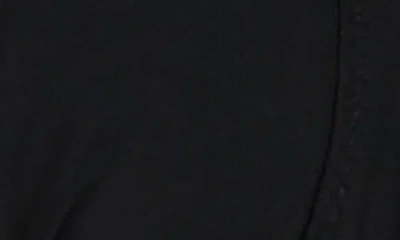 Citrus Solid Seamed Triangle Bikini Top In Black