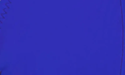 Citrus Solid Seamed Triangle Bikini Top In Blue