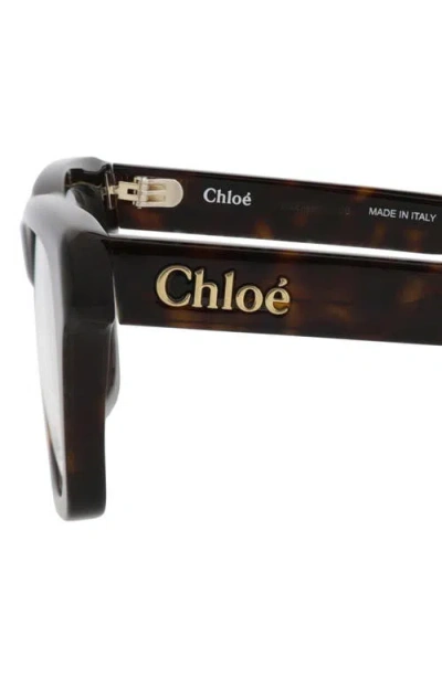 Chloé 51mm Square Optical Glasses In Black