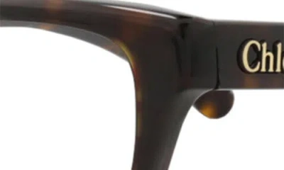 Chloé 51mm Square Optical Glasses In Black