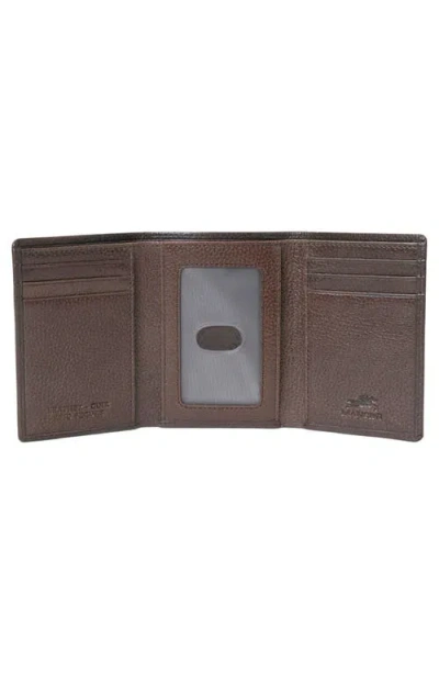 Mancini Fifth Ave Rfid Leather Trifold Wallet In Brown