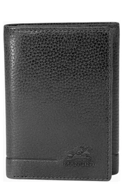 Mancini Fifth Ave Rfid Leather Trifold Wallet In Black