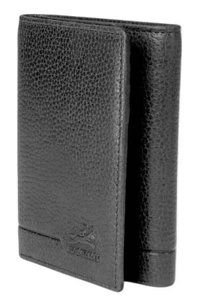 Mancini Fifth Ave Rfid Leather Trifold Wallet In Black