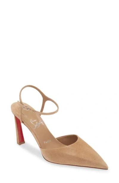Christian Louboutin Condora Riviera Ankle Strap Pump In Brown