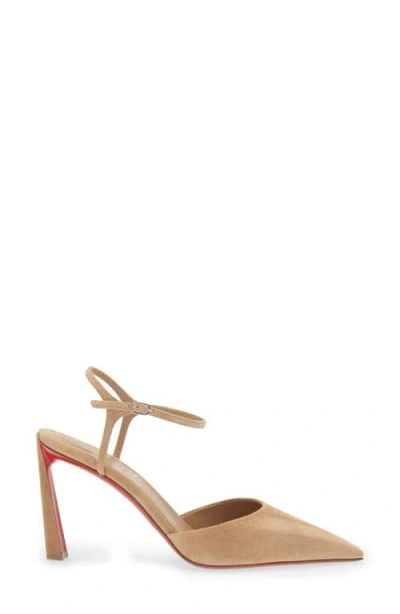 Christian Louboutin Condora Riviera Ankle Strap Pump In Brown