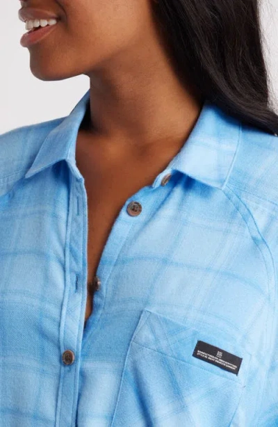Bdg Urban Outfitters Brendan Check Oversize Button-up Shirt In Blue