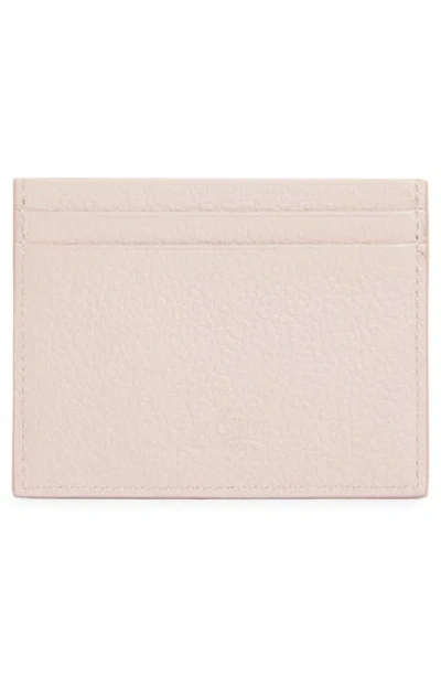 Christian Louboutin Kios Simple Leather Card Case In Pink