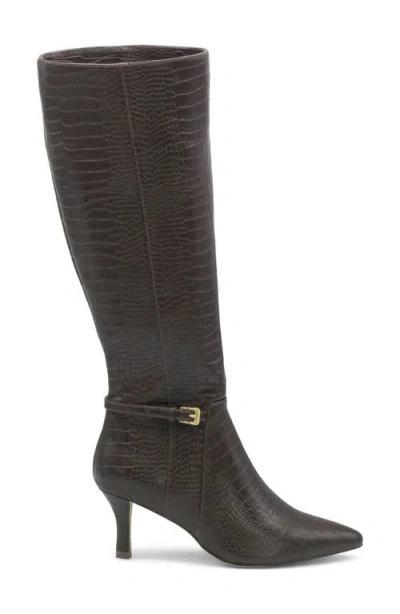 Charles By Charles David Arlie Pointed Toe Knee High Boot In Brown