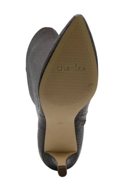 Charles By Charles David Arlie Pointed Toe Knee High Boot In Brown