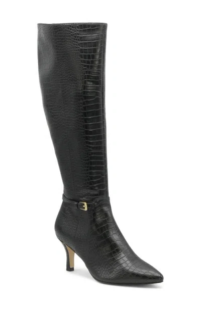 Charles By Charles David Arlie Pointed Toe Knee High Boot In Black