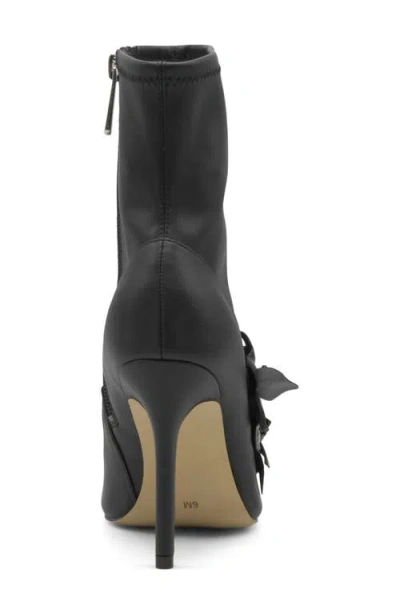 Charles By Charles David Perla Flower Pointed Toe Bootie In Black